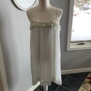 Super cute summer dress with distressed roses!